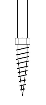 Tige de fixation épis