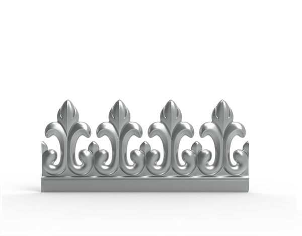 Faitage de toiture en zinc Motif frise de tulipe