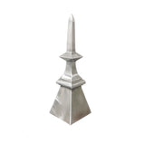épi pinacle 4 faces en zinc hauteur 35cm