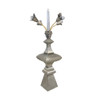 épi pinacle en Zinc décoré de clochettes et de feuilles d'acanthe fabriqué en France