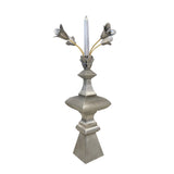épi pinacle en Zinc décoré de clochettes et de feuilles d'acanthe fabriqué en France