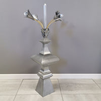 Pinacle en zinc 4 faces Ref P3 Hauteur 80cm