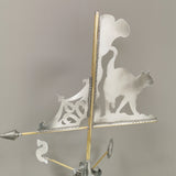 Girouette en zinc motif Chat N1 Ref12